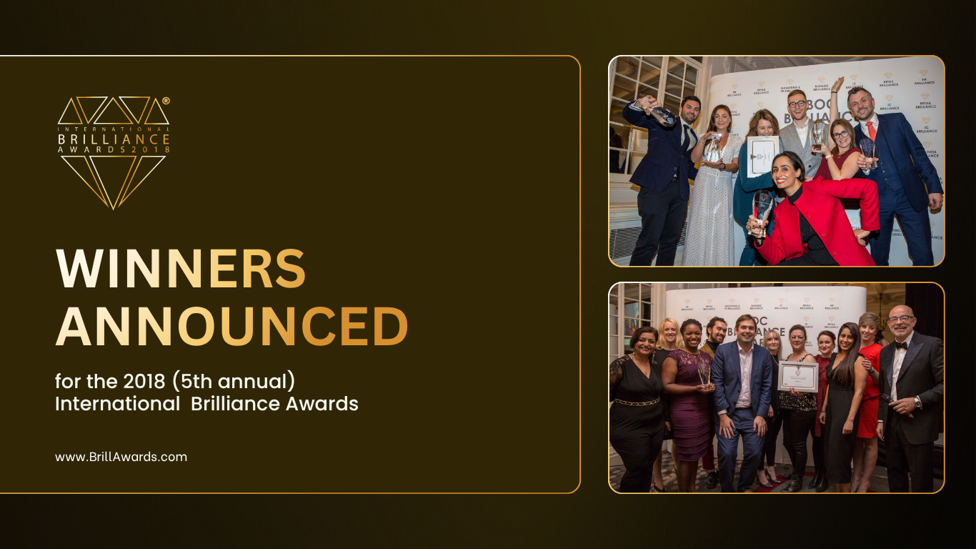 International Brilliance Awards™ 2018 Winners Announced