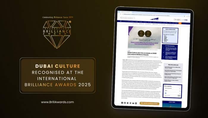 Dubai Culture Recognised at the International Brilliance Awards™ 2025