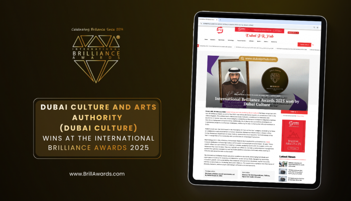 Dubai Culture Wins Double Accolades at the International Brilliance Awards™ 2025