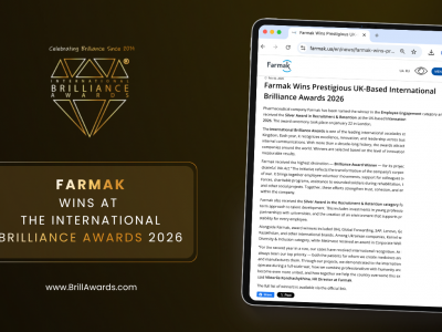 Farmak Wins International Brilliance Awards™ 2026