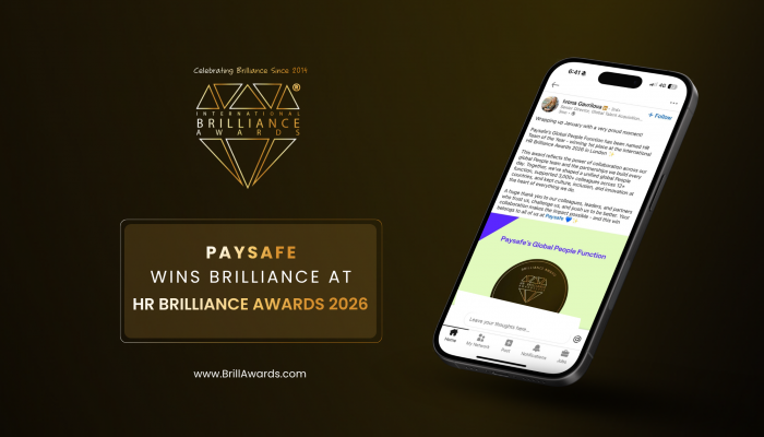 Paysafe Wins HR Brilliance at HR Brilliance Awards 2026