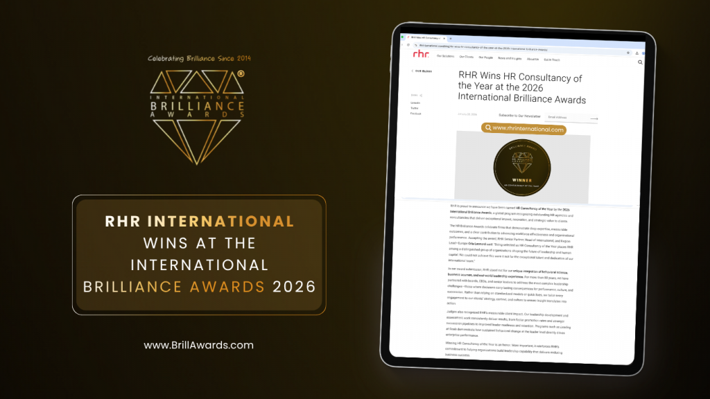 RHR wins at the International Brilliance Awards™ 2026