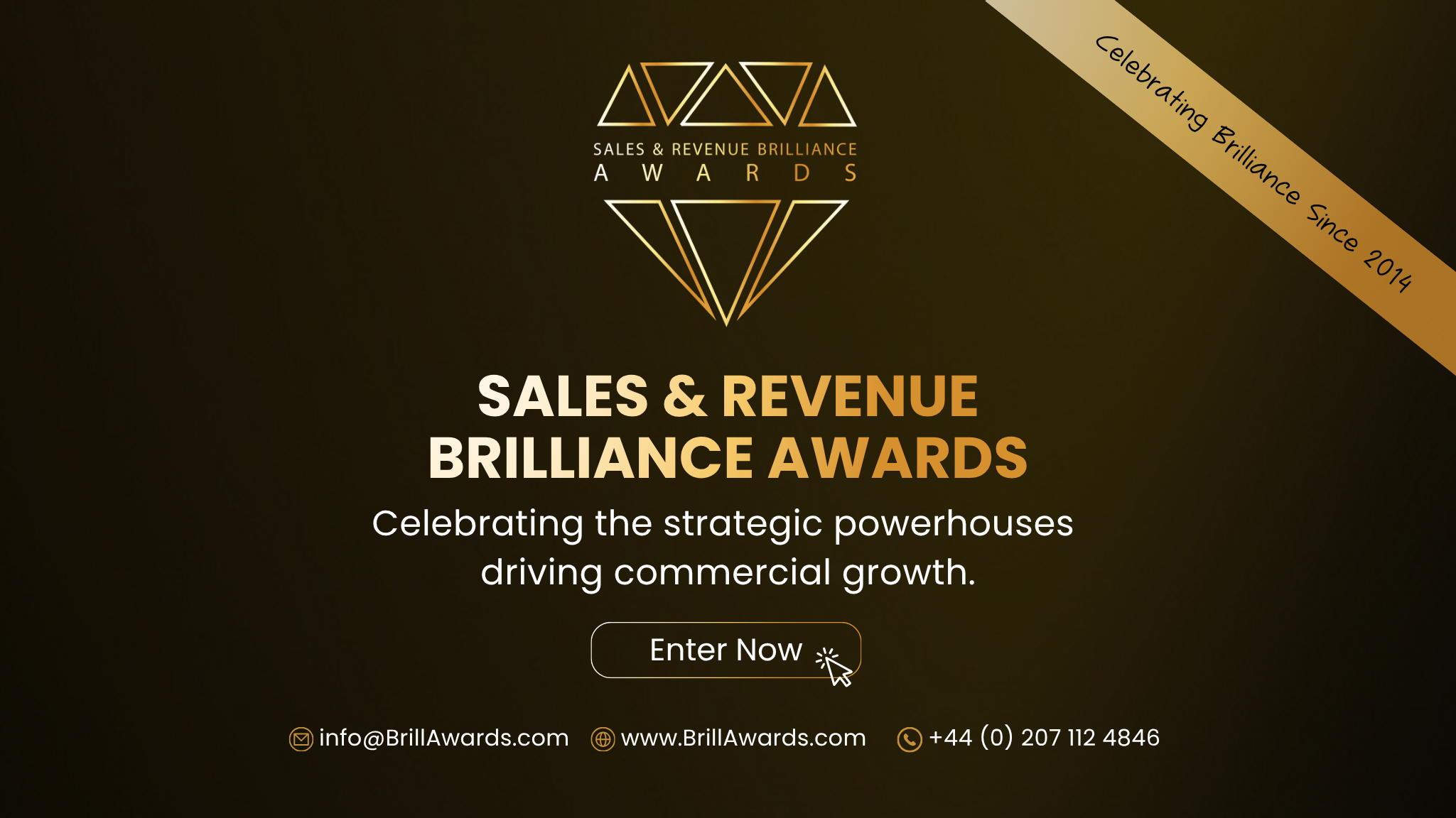 Sales & Revenue Brilliance Awards - Banner