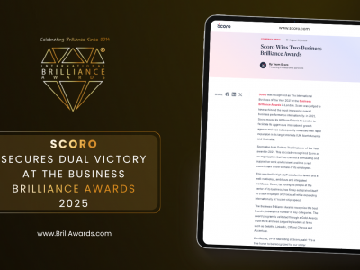 Scoro Secures Dual Victory at the Business Brilliance Awards 2025