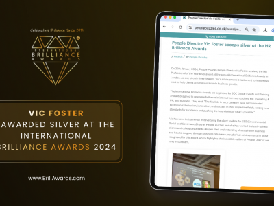 Vic Foster Awarded Silver at the International Brilliance Awards™ 2024