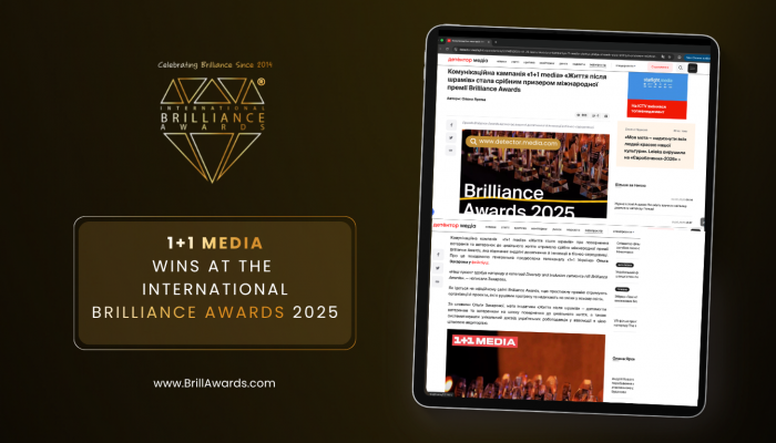 Brilliance in Press: 1+1 Media Awarded Silver at the 2025 International Brilliance Awards™