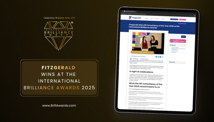 Brilliance in Press: Fitzgerald HR Wins at the 2025 International Brilliance Awards™