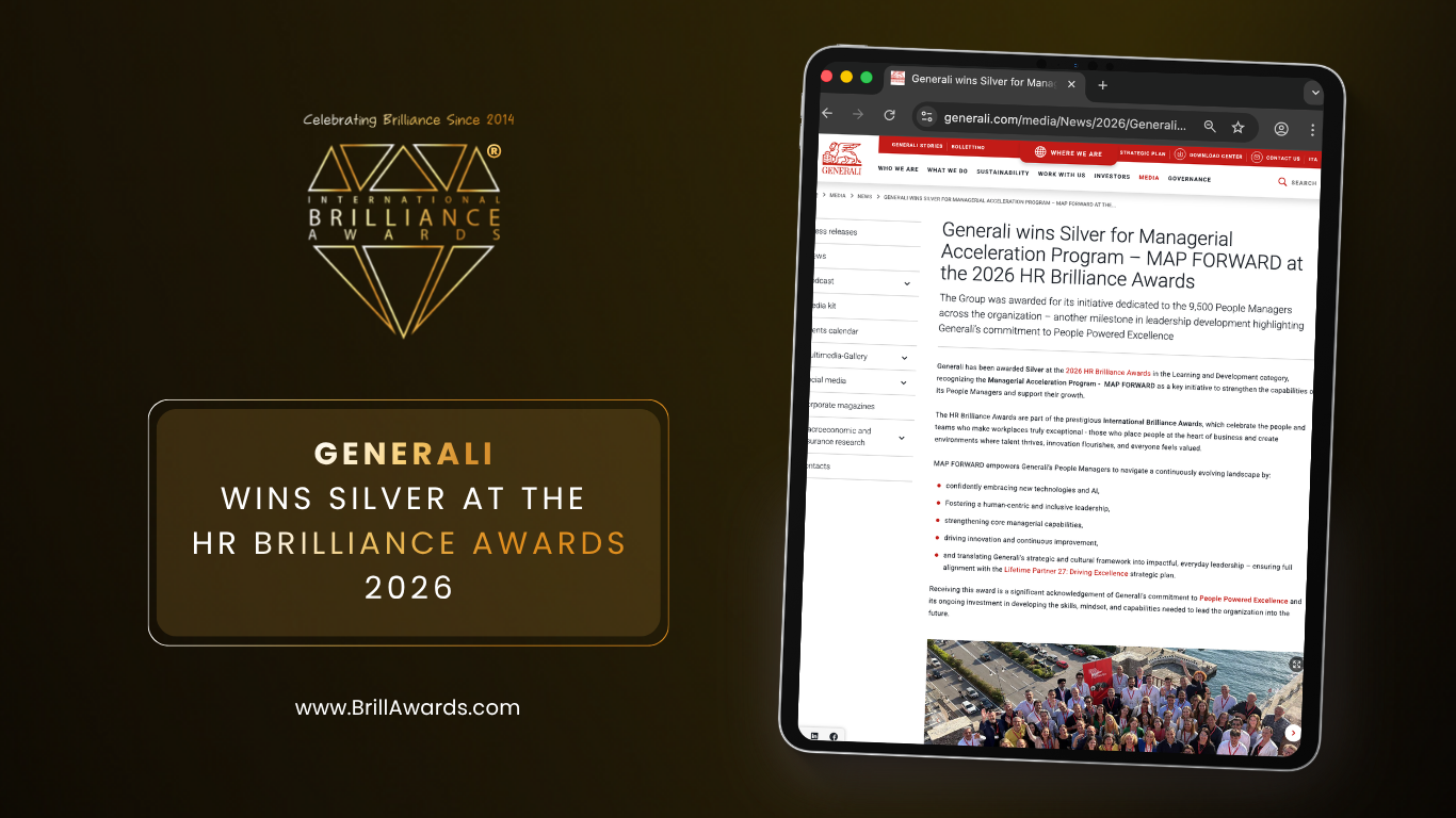 Brilliance in Press: Generali Wins Silver at 2026 HR Brilliance Awards