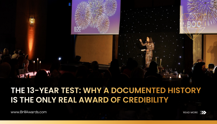 The 13-Year Test: Why a Documented History is the Only Real Award of Credibility