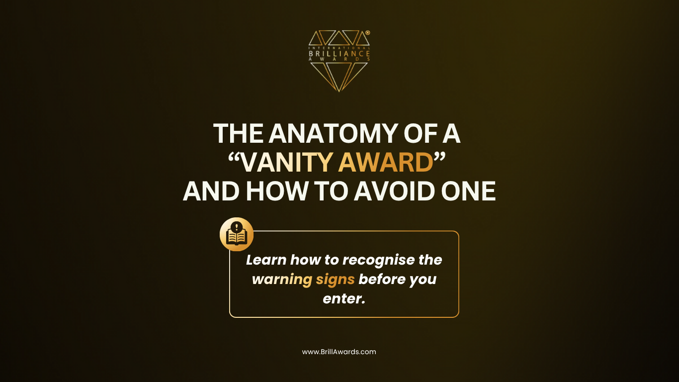 The Anatomy of a “Vanity Award” and How to Avoid One
