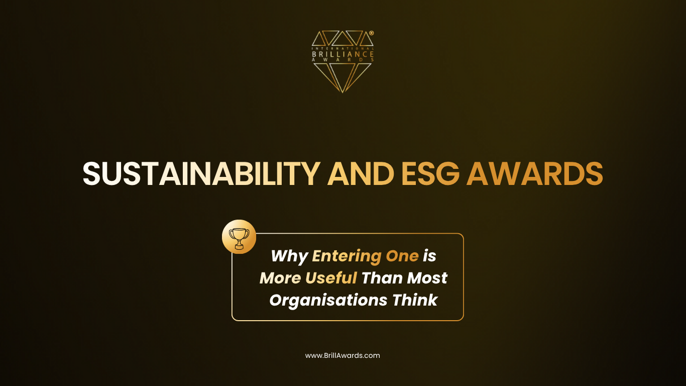 Sustainability and ESG Awards- Why Entering One Is More Useful Than Most Organisations Think